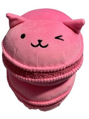 Pillowfort Cat Macaron Weighted Plush Pink  Stuffed Toy 10" Anxiety Comfort
